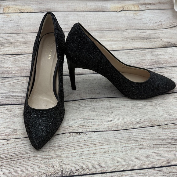 Cole Haan Shoes - Cole Haan Glitter Black Heels